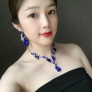 Fashion Rhinestone Sapphire Women's Dress Banquet Jewelry