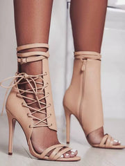 Women  Sexy High Heels Lace-Up Shoes