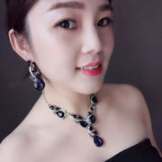 Fashion Rhinestone Sapphire Women's Dress Banquet Jewelry