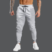 Muscle Boy Spring & Fall Thin Fitness Pants Men's Running Exercise Training Pants Stretch Silm Tapered Ankle-Tied Pants