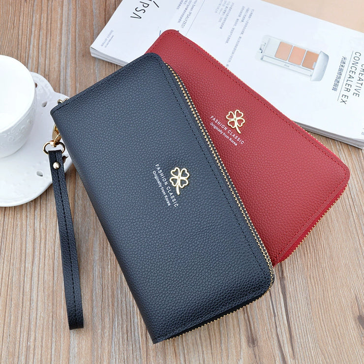 Long Large Capacity Minimalist Double-Layer Wallet