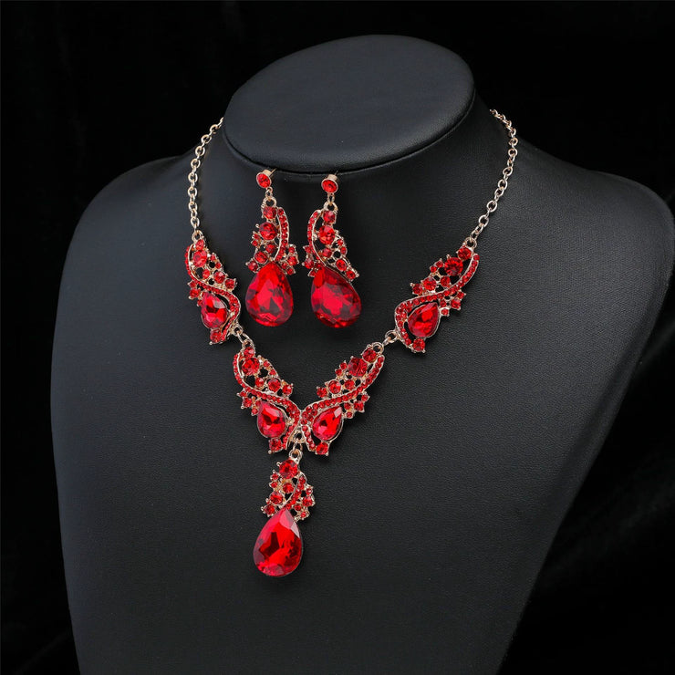 Fashion Rhinestone Sapphire Women&