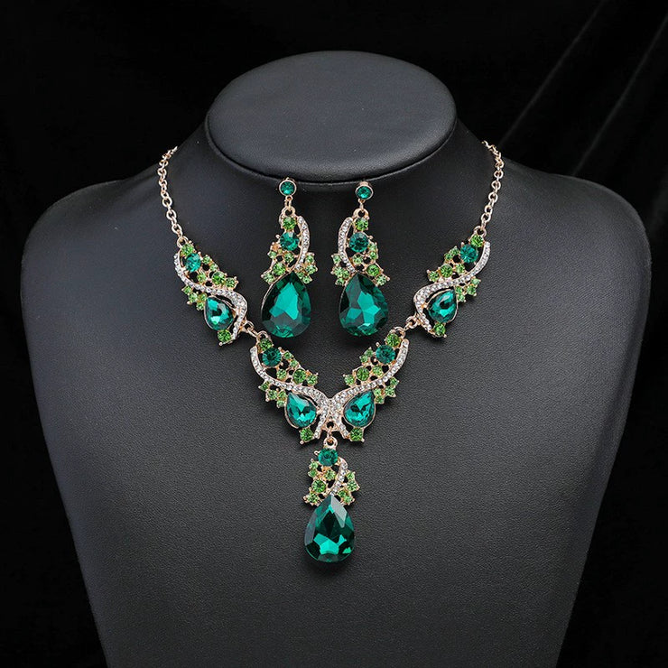 Fashion Rhinestone Sapphire Women&