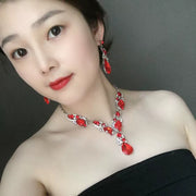 Fashion Rhinestone Sapphire Women's Dress Banquet Jewelry