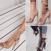 Women  Sexy High Heels Lace-Up Shoes