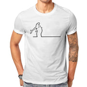 Men.'s Left  Graphic  Punk Hot Sale 100% Cotton Funny T-shirt