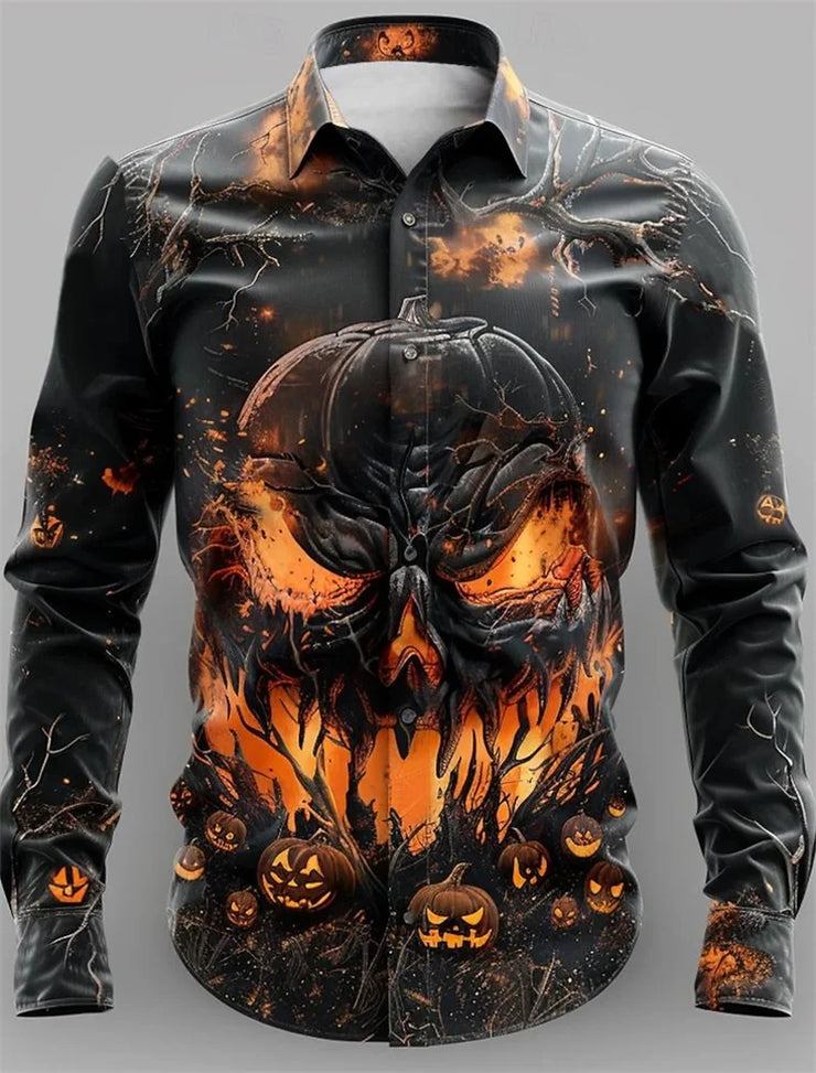 Shirt Halloween Theme Long Sleeves