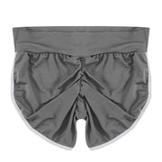 Women's Summer Low-Waist Stretchy Yoga Shorts Skinny Slim Fit Casual Gym Sports Clothing with Regular Block Tatting Craft
