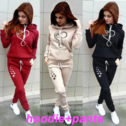 Women's casual sportswear 2-piece set , Tracksuit. long sleeved printed top jogging set S-2XL