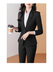 Elegant Black Western-Style Suit Jacket for Women Professional Fashionable Workwear Ideal for Interviews And Office Settings