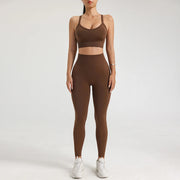 Women's High-Waist Yoga Leggings Quick Dry Breathable Sports Underwear Fitness Training Pants in Assorted Colors by NAQIYAYABEI