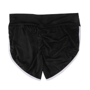 Women's Summer Low-Waist Stretchy Yoga Shorts Skinny Slim Fit Casual Gym Sports Clothing with Regular Block Tatting Craft
