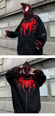 Halloween Spiderman Hoodies  Loose Comfortable Clothes Superhero Spider Man T