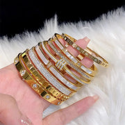 Eye Catching Stainless Steel Color Bracelet Jewelry that Won't Wash Off Ideal for Fashion Lovers