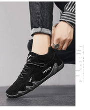 Men's Casual Sneakers Khaki Non-Slip Work Shoes Lace-Up Short Boots Loafers round Toe Microfiber Upper Rubber Outsole