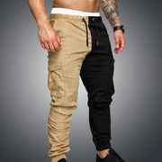 Men's 3XL Fitness Jogger Pants Soft Cotton Polyester Drawstring Harem Gym Workout Sweatpants for Autumn Running Bodybuilding