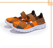 Women's Casual Elastic Band Weave Flats Non-Slip Comfort Loafers Slip-On Vulcanize Shoes Summer Season PU Upper