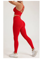 Women's High-Waist Yoga Leggings Quick Dry Breathable Sports Underwear Fitness Training Pants in Assorted Colors by NAQIYAYABEI