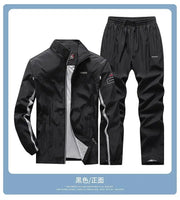 Men's Tracksuit , Running Sets , Jogging Sports Jacket+Pants Sweatsuit