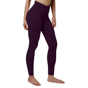 Women Solid Color Pants Yoga High Waist Pants