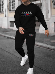 Trendy New Sweatshirt Sweatpants Set Men's Loose Casual Fit , Tracksuit, Jogging Suit