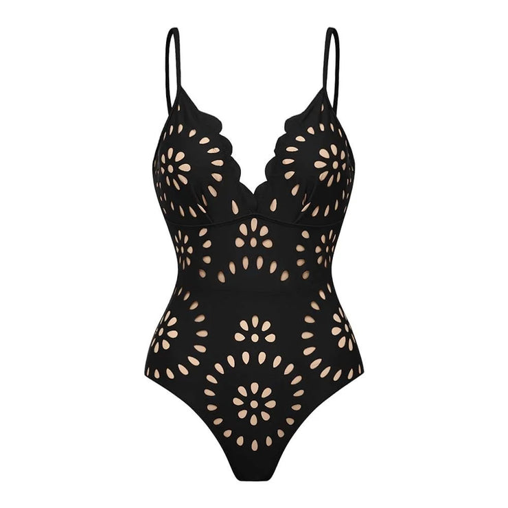 3Pcs Laser Cut Swimsuit Women Sexy Bikini Push Up Swimwear High Waisted Biquini Female Hollow Bathing Suit Bodysuit Beachwear