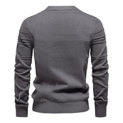 Eye-Catching Men's Crewneck Pullover Sweater Knitted Cotton Striped for Autumn Winter Warm and Quality