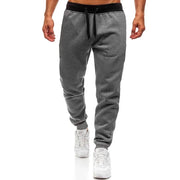 Unisex Long Fleece Sweatpants Soft Casual Sports Full-Length Autumn Winter Running Trousers M-3XL Drawstring Closure Comfortable Fit