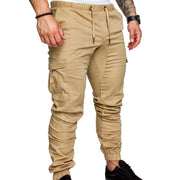 Men's 3XL Fitness Jogger Pants Soft Cotton Polyester Drawstring Harem Gym Workout Sweatpants for Autumn Running Bodybuilding