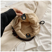Women's Large Capacity Mesh Shoulder Bag Adjustable Strap Beach Summer Handbag
