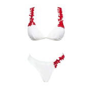 3Pcs Laser Cut Swimsuit Women Sexy Bikini Push Up Swimwear High Waisted Biquini Female Hollow Bathing Suit Bodysuit Beachwear