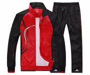 Men's Set Spring Autumn Jogging Sportswear Two Piece Sport Suit Jacket+Sweatpants Sweatsuit Men Basketball Tracksuit Clothing