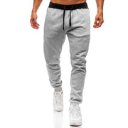 Unisex Long Fleece Sweatpants Soft Casual Sports Full-Length Autumn Winter Running Trousers M-3XL Drawstring Closure Comfortable Fit