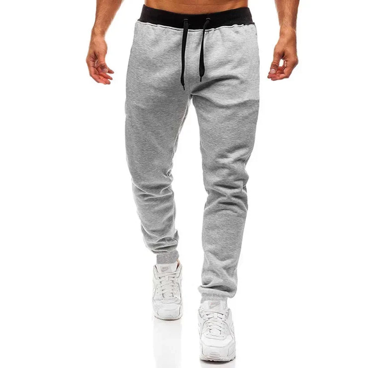 Unisex Long Fleece Sweatpants Soft Casual Sports Full-Length Autumn Winter Running Trousers M-3XL Drawstring Closure Comfortable Fit