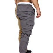 Men's 3XL Fitness Jogger Pants Soft Cotton Polyester Drawstring Harem Gym Workout Sweatpants for Autumn Running Bodybuilding