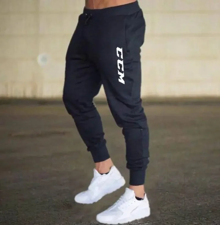 Men Printed Joggers Sweatpants Breathable Casual Sport Fitness Gym Trousers Autumn Running Pants with Pockets Drawstring Closure