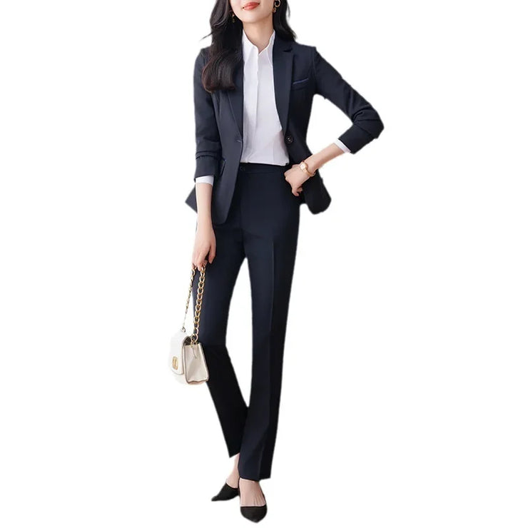 Elegant Black Western-Style Suit Jacket for Women Professional Fashionable Workwear Ideal for Interviews And Office Settings