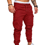 Men's 3XL Fitness Jogger Pants Soft Cotton Polyester Drawstring Harem Gym Workout Sweatpants for Autumn Running Bodybuilding