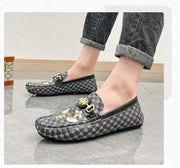 Classic Fashion Printed Loafers Shoes for Men Comfort Luxury