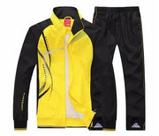 Men's Set Spring Autumn Jogging Sportswear Two Piece Sport Suit Jacket+Sweatpants Sweatsuit Men Basketball Tracksuit Clothing