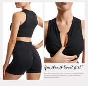 Seamless High-Waist Leggings Sports Bra Yoga Set Women's Gym Workout Clothes Eye-Catching Female Tracksuit for Various Activities