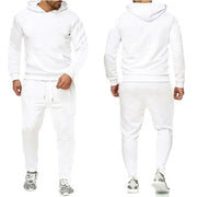 Basic Men 2Pcs/Sets Sweatshirt Hoodies Pants  Gyms Fitness Tops Joggers Sportswear Tracksuits