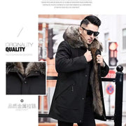 New imitation fox fur grass oversized plush men's coat, medium length autumn and winter Size 4XL