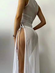 3Pcs Women's Thong Bikini Set with String  Sexy Solid Color Bathing Suit Eye-Catching Summer wear