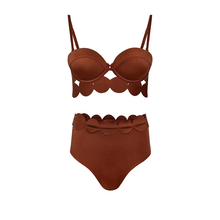 3Pcs Laser Cut Swimsuit Women Sexy Bikini Push Up Swimwear High Waisted Biquini Female Hollow Bathing Suit Bodysuit Beachwear