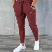 Men's Muscle Fitness Casual Sports Pants Breathable Lightweight Running Trousers Eye-Catching Outdoor Small Footwear Trend Summer