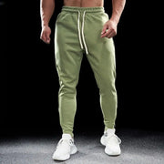 Men's Autumn Winter Pure Cotton Sweatpants Slim Fit Elastic Waist Comfortable Breathable Zipper Casual Trousers