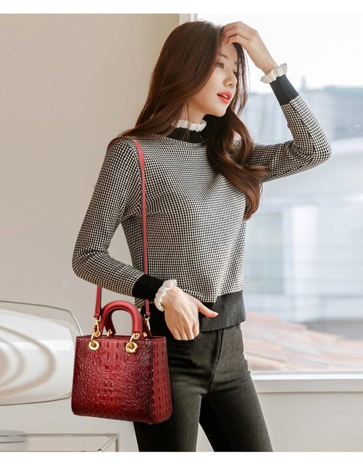 Women High Quality Luxury Brand Designer Leather Handbags