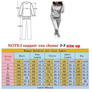 Women Tracksuit  Autumn Winter Warm Printing Hooded Sweatshirts Suit Fashion  High Quality Jogging Pants Sets