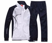Men's Set Spring Autumn Jogging Sportswear Two Piece Sport Suit Jacket+Sweatpants Sweatsuit Men Basketball Tracksuit Clothing
